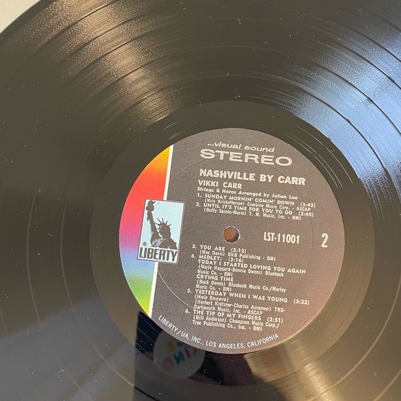 Vikki Carr Nashville By Carr LP Vinyl Gatefold Original 1970 LST-11001. - Picture 6 of 7